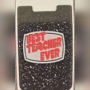 Best Teacher Ever Notebook Phone Card Pocket Wallet Holder BUNDLE 2 GET 1 FREE